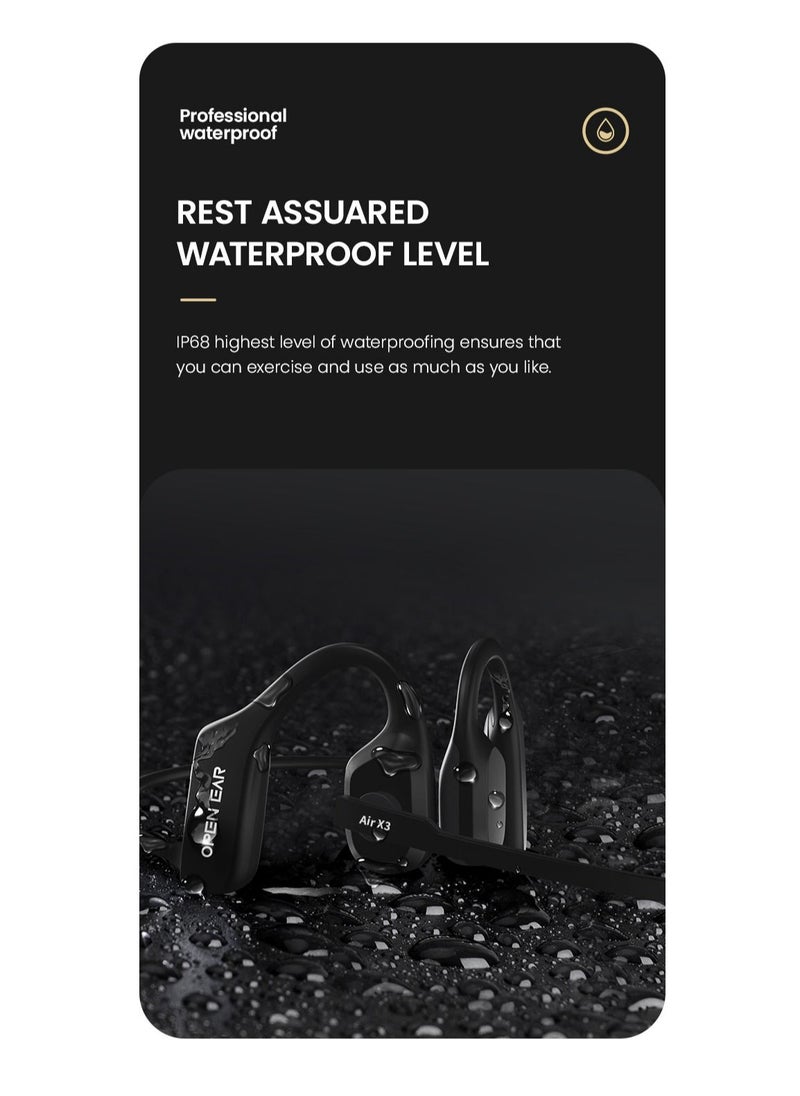 SMARXS - Smarxs Open Ear Air X3 Bluetooth Neckband Headphones Suitable For Call Centers and Online Meetings With Noise Cancellation Feature Black Color - Image 1