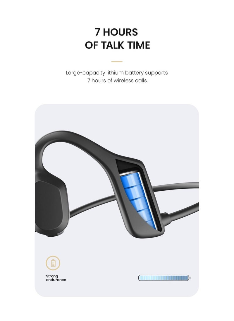 SMARXS - Smarxs Open Ear Air X3 Bluetooth Neckband Headphones Suitable For Call Centers and Online Meetings With Noise Cancellation Feature Black Color - Image 1