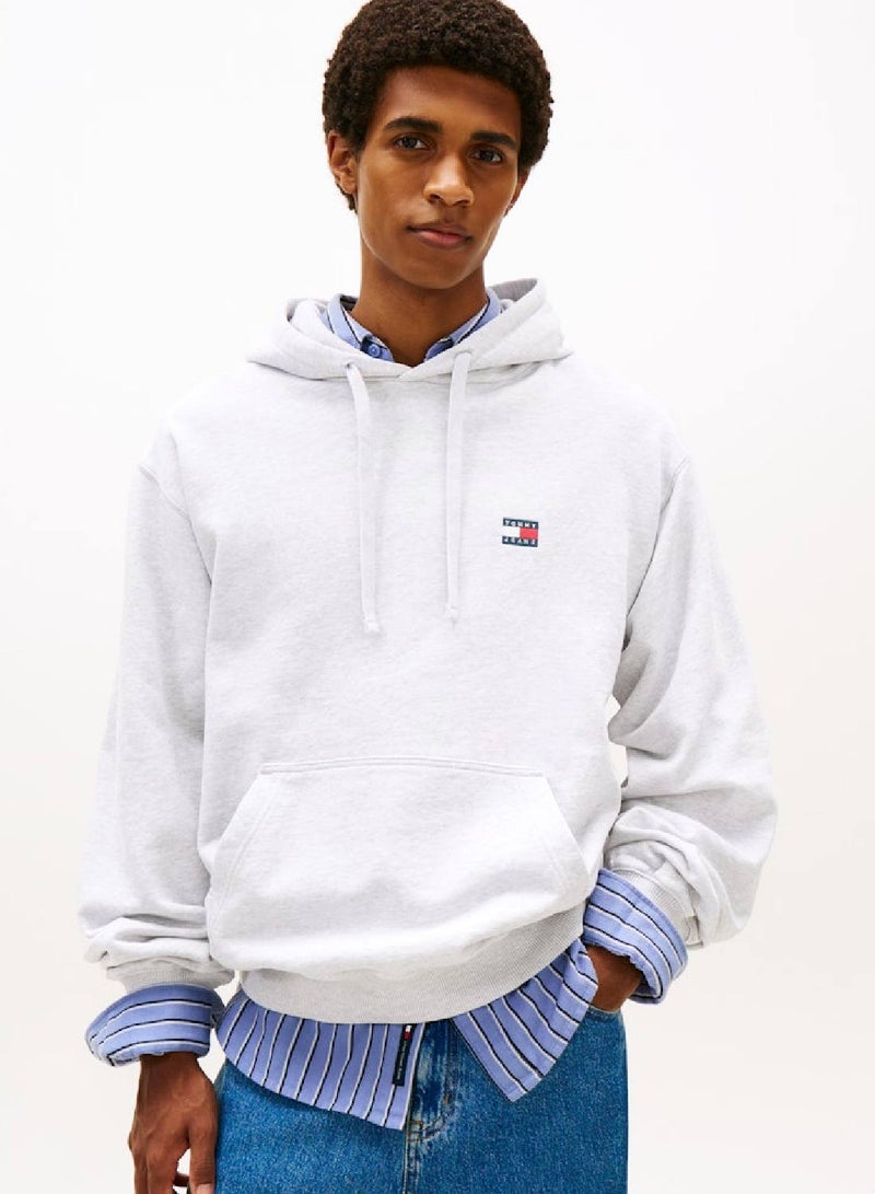 TOMMY JEANS Logo Badge Boxy Hoodie - Image 3