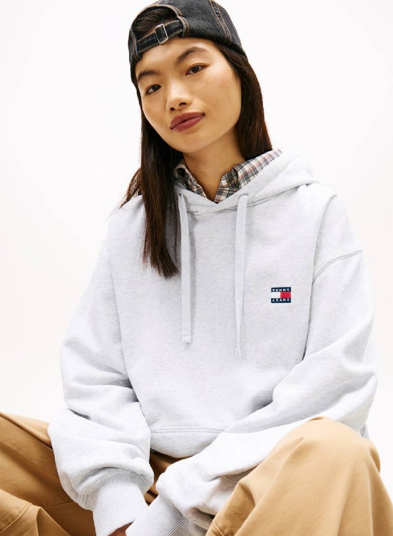 TOMMY JEANS Logo Badge Boxy Hoodie - Image 4