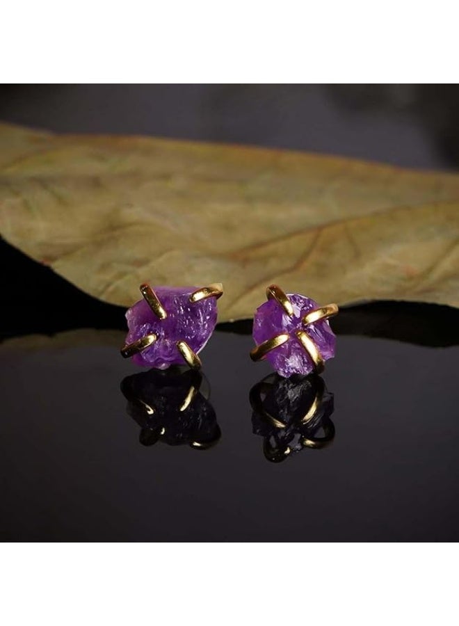 Studd Muffyn | Amethyst Spider Studs - Image 2