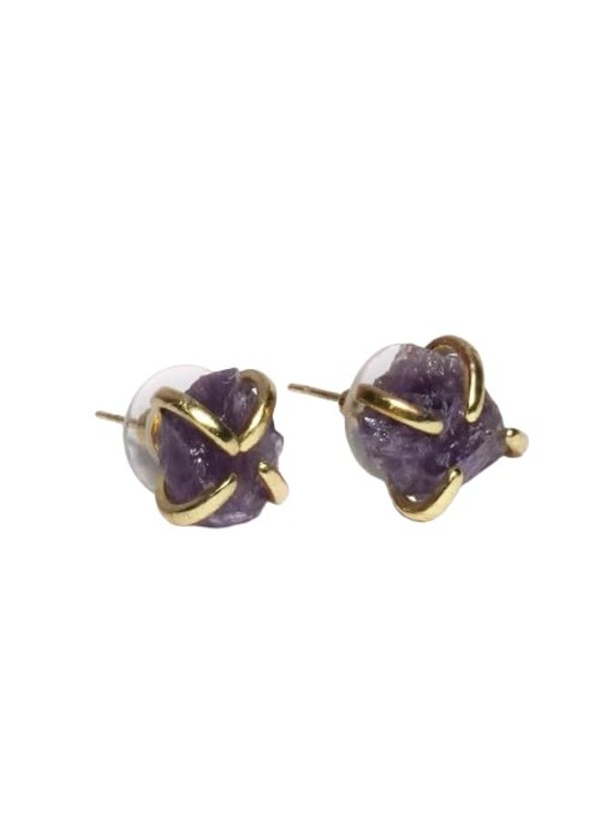 Studd Muffyn | Amethyst Spider Studs - Image 1