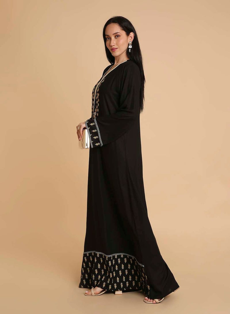HANA & SARA Long elegant designed arabic kaftan jalabiya dress - Image 5