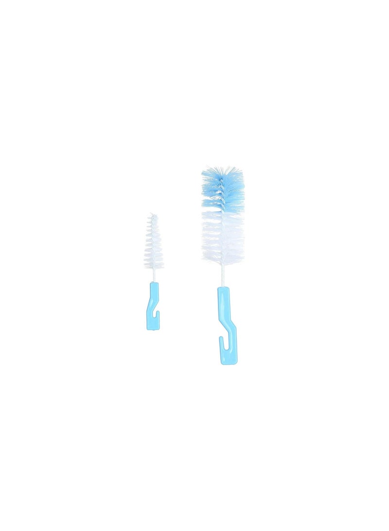 4 bottle and nipple cleaning brushes made of plastic (yellow, blue, green and pink) - Image 4