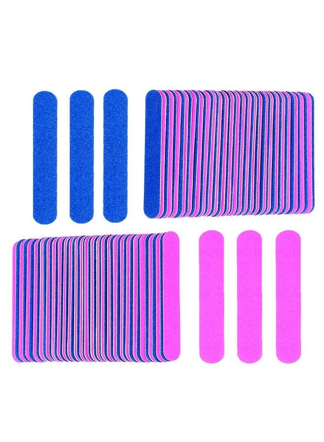 KISEER Mini Nail Files Bulk 100 Pcs Disposable Double Sided Emery Boards Travel Size For Men Women Kids (2 Inch) - Image 1