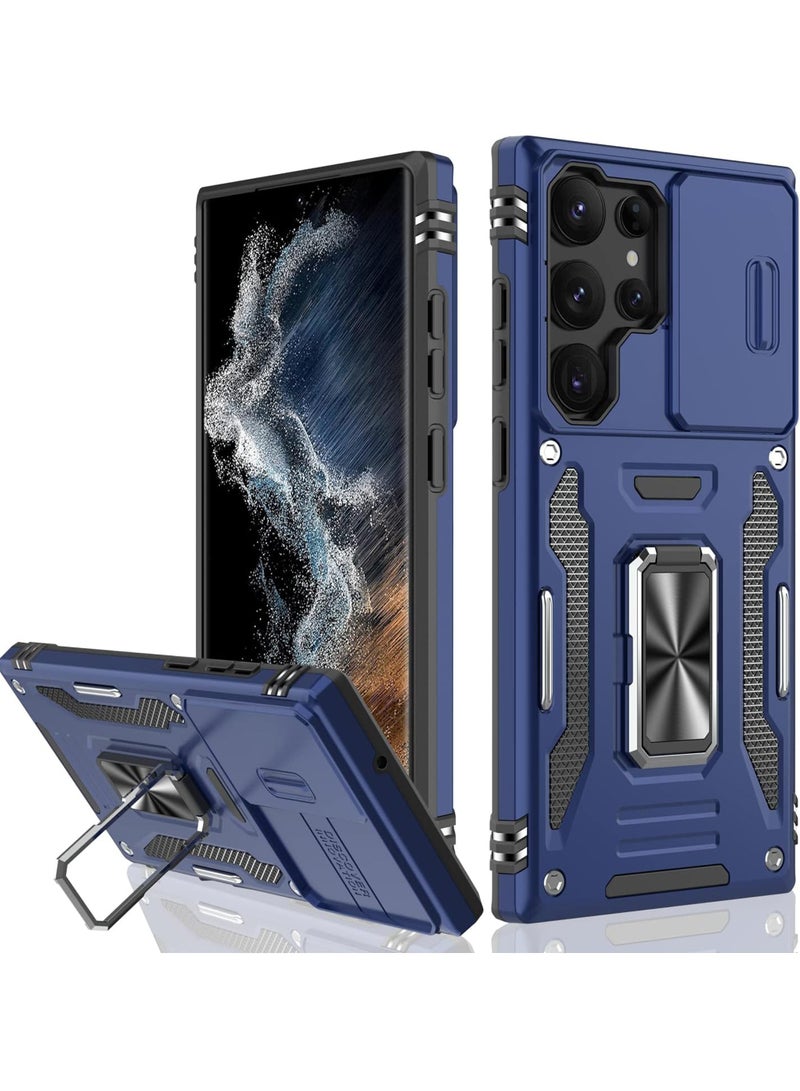 Rock Pow Galaxy S24 Case with Camera Cover Samsung S24 Cover Pass 16ft Drop Test Shockproof Protective Phone Case with Kickstand for Samsung Galaxy S24 - Image 1