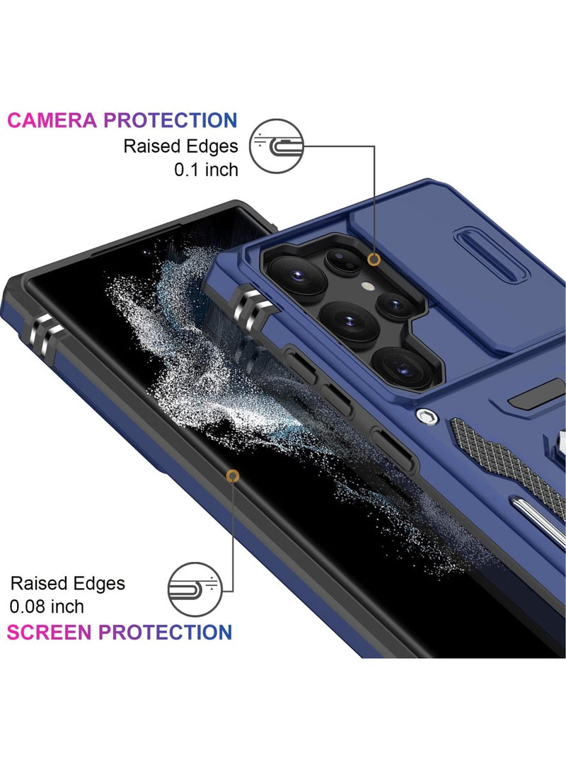 Rock Pow Galaxy S24 Case with Camera Cover Samsung S24 Cover Pass 16ft Drop Test Shockproof Protective Phone Case with Kickstand for Samsung Galaxy S24 - Image 3