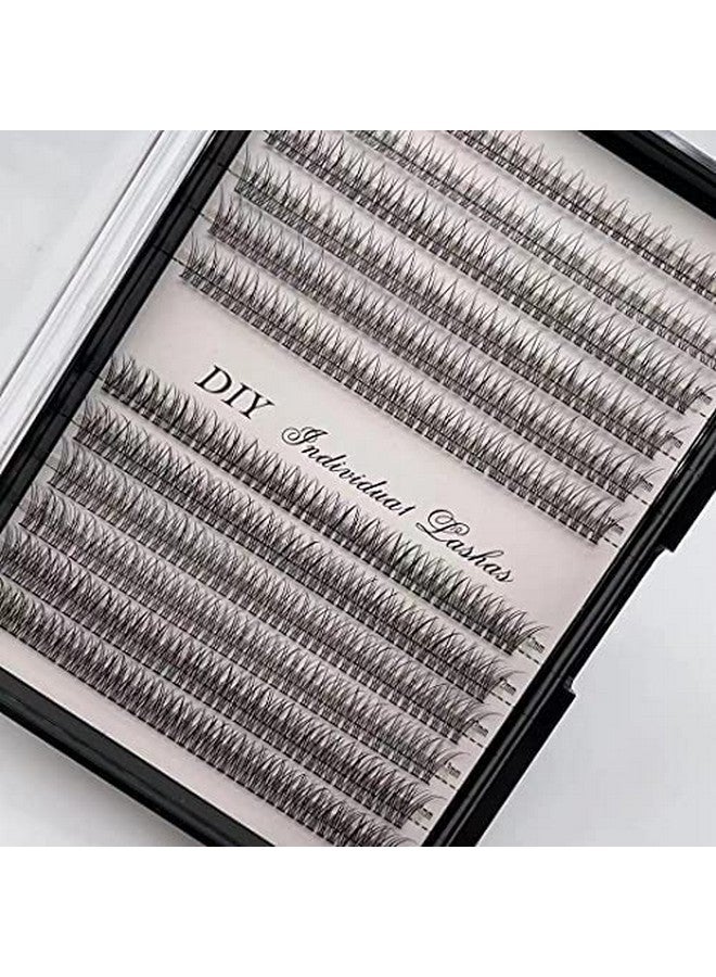 IECILI Individual Lashes Natural Cluster Lashes 480Pcs 814Mm Mixed Pack ;12 Roots;D Curl ;0.10Mm Thickness;Faux Mink Diy Premade Fans Eyelash Extensions (D Curl, Fishtail Lashes0.10Mm)  - Image 1