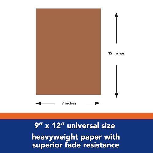 TRU-RAY PACON-103031 Tru-Ray Heavyweight Construction Paper, Warm Brown, 9" x 12", 50 Sheets - Image 3