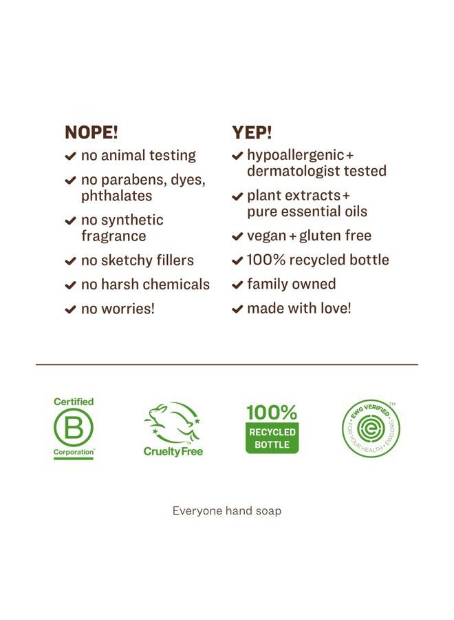 Everyone Liquid Hand Soap, 12.75 Ounce (Pack of 3), Ruby Grapefruit, Plant-Based Cleanser with Pure Essential Oils (Packaging May Vary) - Image 4