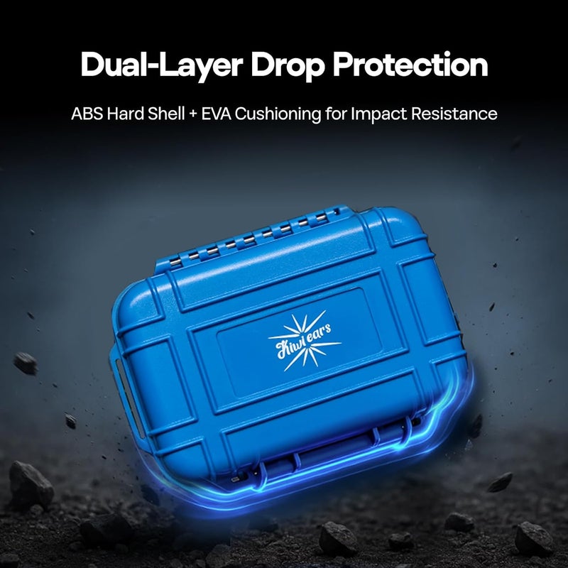 Linsoul Kiwi Ears SONICAP Waterproof Earbud Case,Hard Protective IEM Storage Box with EVA Lining,Hard Carrying Bag for Headphones,Earphone,Travel Carrying Case Fit for ZS10 Pro,Zero:2,EW300 (Black) - Image 4