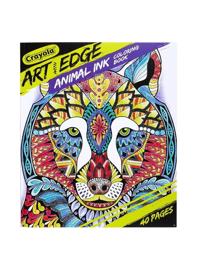 Crayola فن مع حافة، كتاب نشاط حيوانات الحبر المرسوم - Image 2