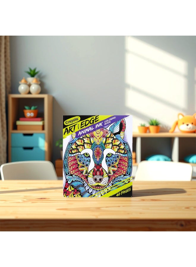 Crayola فن مع حافة، كتاب نشاط حيوانات الحبر المرسوم - Image 3