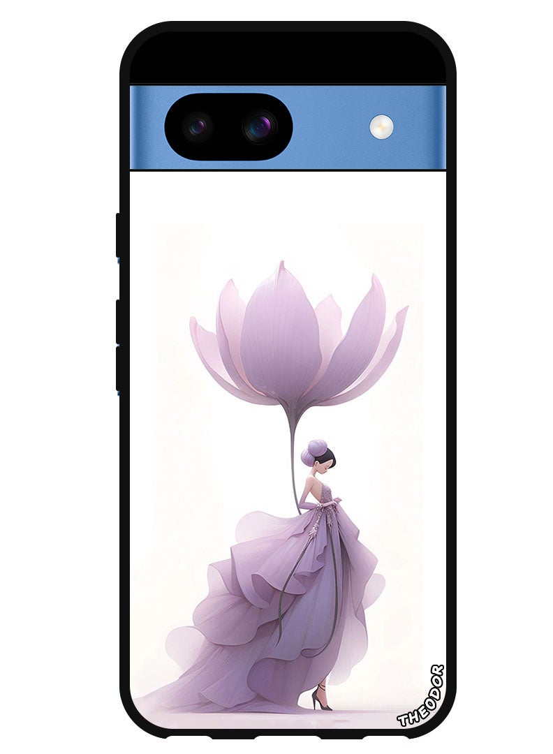 Theodor Protective Case Anti Scratch Shock Proof Bumper Cover For Google Pixel 8a Women Flower - Image 1