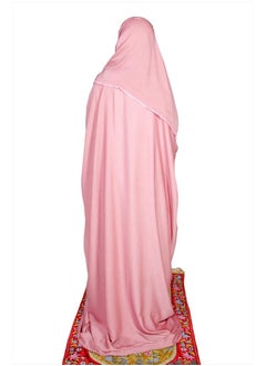 Generic Prayer dresses Lace Sleeves by Nashwa.Boutique (Pink)  - Image 2