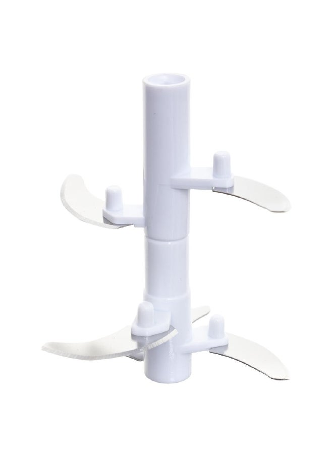 Five Simply Smart Durable Plastic Manual Mincer Chopper White and Clear 12.5 x 14 x 12.5 cm 146428 - Image 3