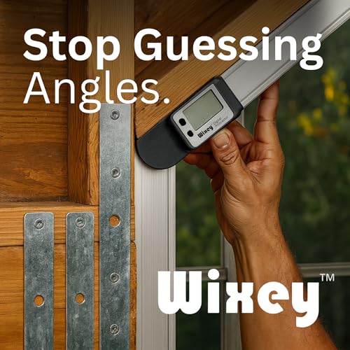 Wixey 8'' Digital Protractor – Durable Angle Measuring Tool w/Magnetic Edges for Table Saws – Accurate, Precise Digital Angle Finder for Woodworking & Construction - Image 4