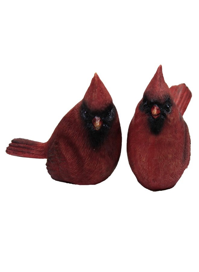 Transpac Set of 4 Small Resin CARDINAL Figurines #U2813 - Image 3