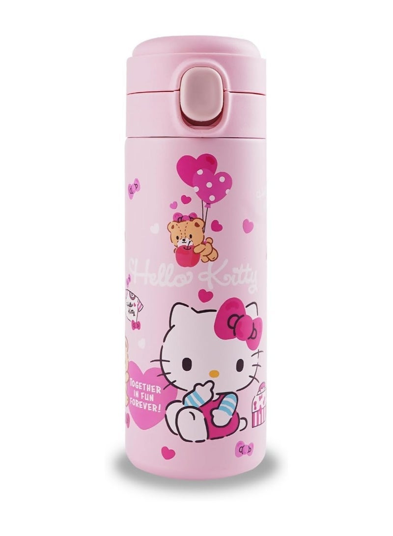 general Cartoon Cat Cat Water Bottle Ladies Thermal Mug Kawaii Vacuum Insulated Stainless Steel Water Bottle Cute Girl's Gift - Image 1