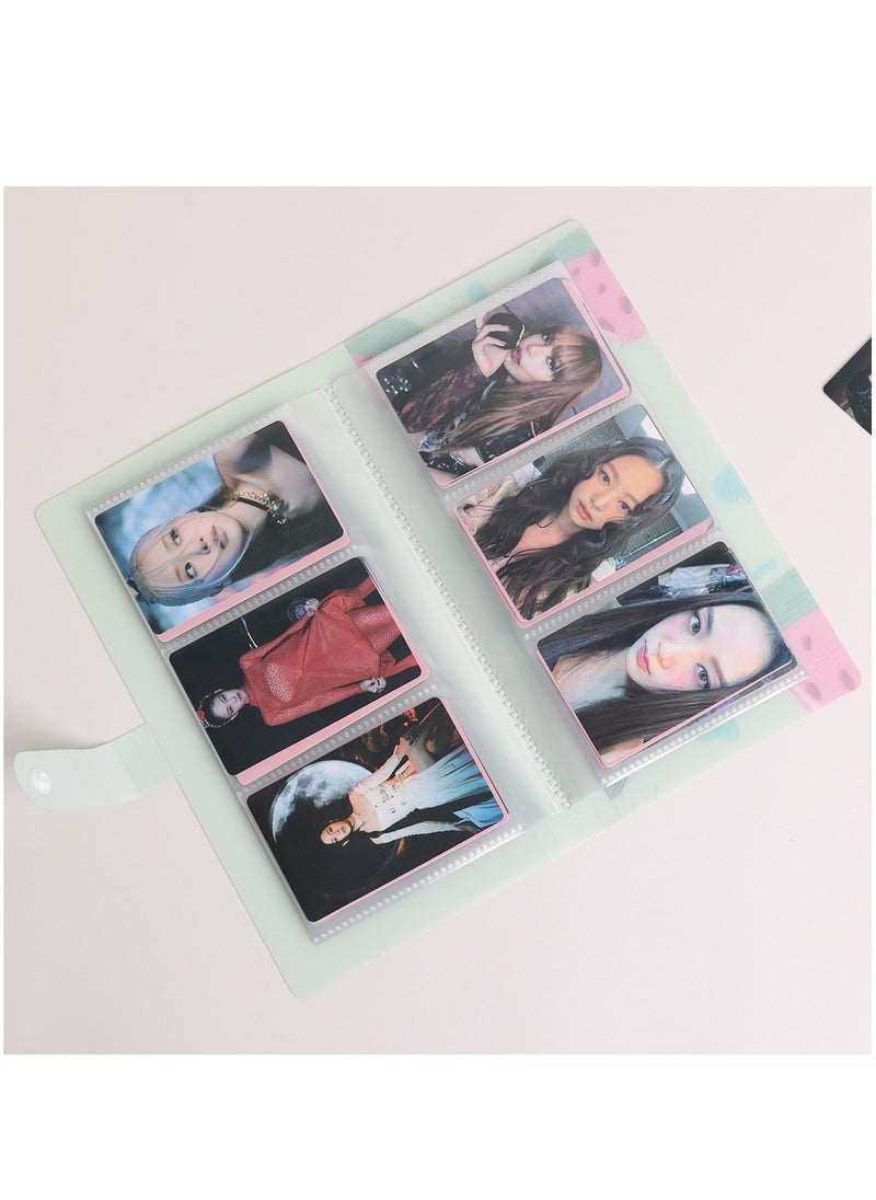EHOME - Photo Card Binder 3-Inch Photo Card Holder Slip Cover with 20-Piece Inner Idol Photo Album Business Card Collection, Holds 120 Cards - Image 1