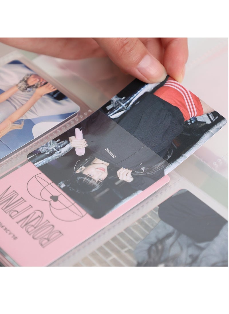 EHOME - Photo Card Binder 3-Inch Photo Card Holder Slip Cover with 20-Piece Inner Idol Photo Album Business Card Collection, Holds 120 Cards - Image 1