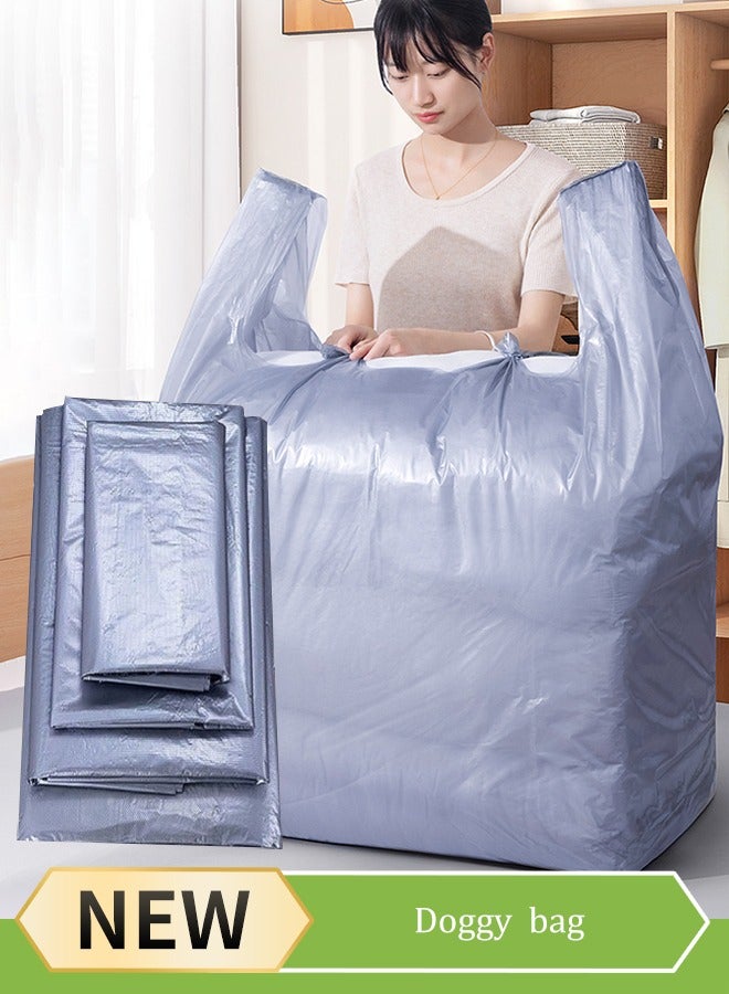 DUNISO 20pcs Plastic Storage Bag Set,Packing Bag with Extra Large Capacity,Moving Doggy Bags with Portable Handle Clothing Merchandise Bags for Clothes Packaging Storage Gift Bag Shipping T-Shirts Pants(55x80cm) - Image 1