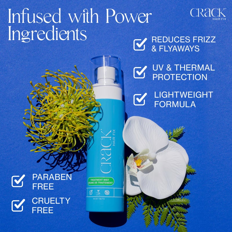 Crack HAIR FIX Mist Spray - Moisturizes & Protects Hair From Dryness & Thermal Damage, Improves Texture - 6 oz - Image 4