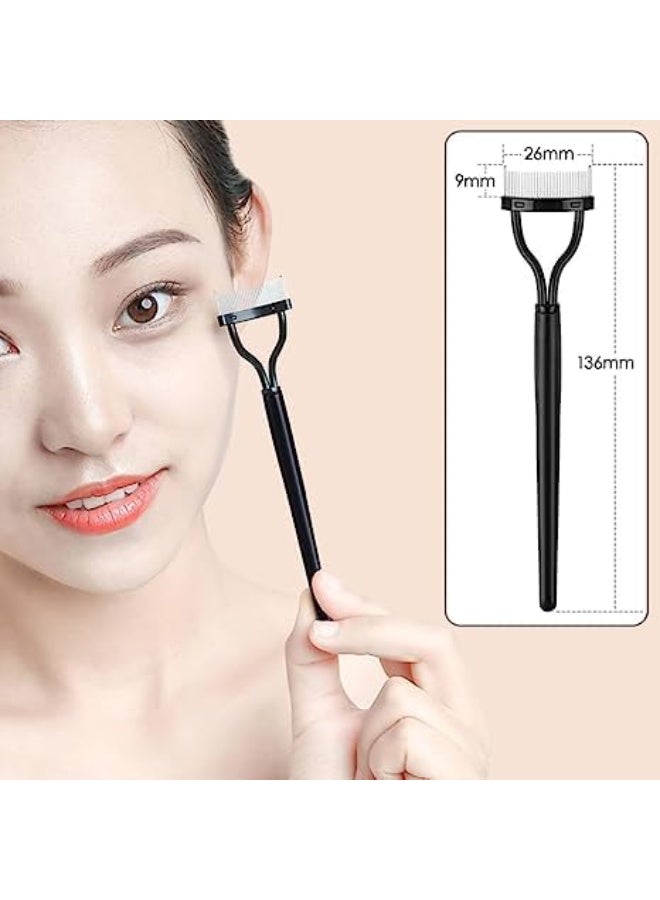 Inralimot Eyelash Comb Eyebrow Brush Eyelash Separator Mascara Applicator - Image 1