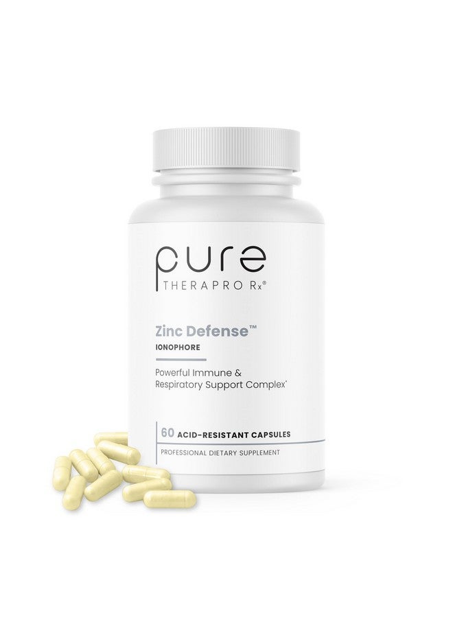 Pure Therapro Rx Zinc Defense | Zinc + Copper + Quercetin | 60 Servings in Vegan Capsules | L-OptiZinc & Quercefit Ionophore | Chelated Minerals | Immune, Gut, & Hormonal Balance Support - Image 1
