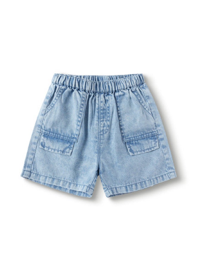 Balabala Boys' Pants Baby Shorts Denim Casual Pants Summer Loose Fit Fashion Stylish Trendy - Image 1