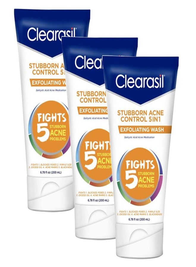 Clearasil Ultra 5in1 Exfoliating Wash, 6.78 oz. (Pack of 3) - Image 1