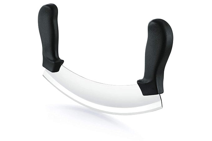 MINCING KNIFE PIZZA CUTTER STAINLESS STEEL