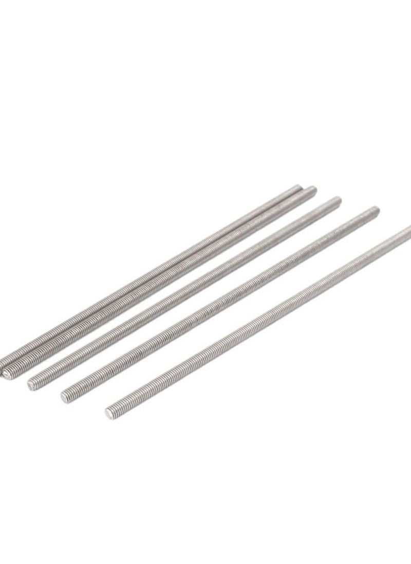 RACO RACO Fully Threaded Rod Bar Fastners Right Hand Male Long Thread Screw - 20 cm Pack of 5 (Stainless Steel-SS, 14 MM)  - Image 1