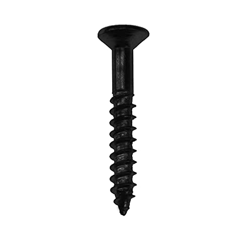 Yootones 100Pcs Yootones Guitar Humbucker Pickup Ring Mounting Screws Pickup Frame Surround Screws Compatible with Epiphone Les Paul Stratocaster SG Guitar (Black) - Image 2