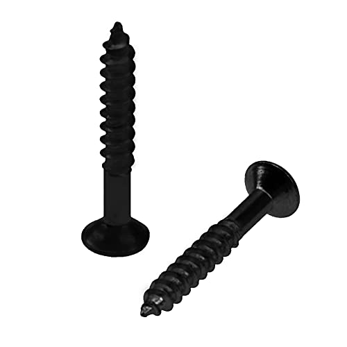 Yootones 100Pcs Yootones Guitar Humbucker Pickup Ring Mounting Screws Pickup Frame Surround Screws Compatible with Epiphone Les Paul Stratocaster SG Guitar (Black) - Image 5