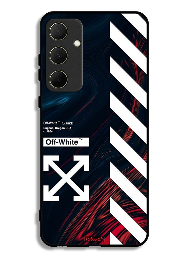 Tolwak Samsung Galaxy A35 5G Protective Case Cover Off White Sticker - Image 1