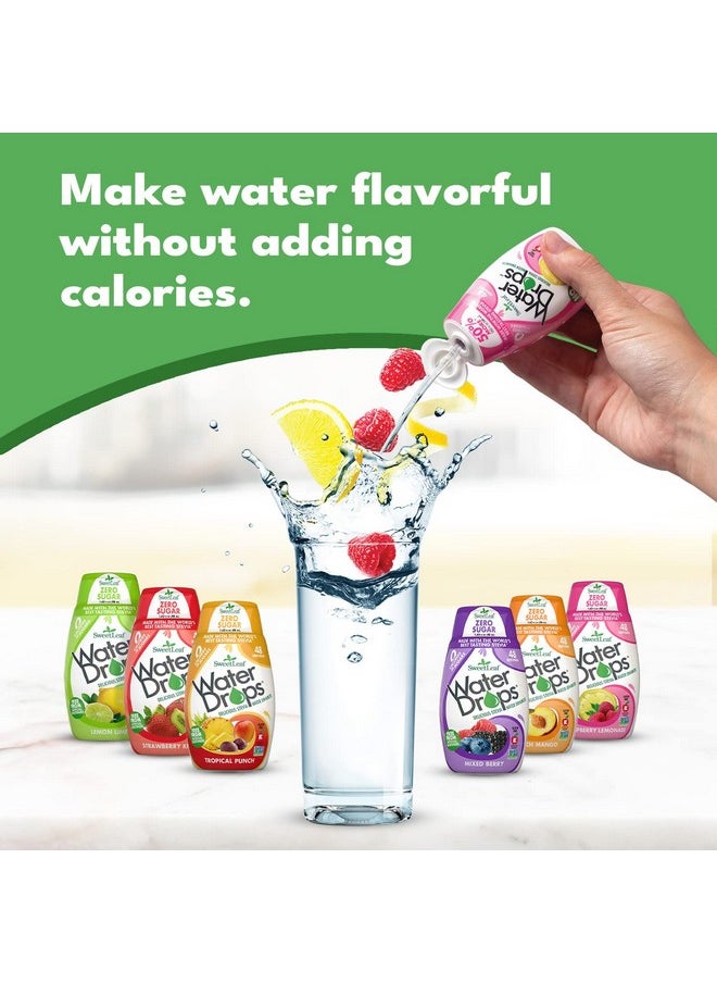 Sweet Drops Sweetleaf Stevia Water Drops - Water Enhancer Variety Pack, Sugar Free Stevia Water Flavoring Drops, Lemon Lime, Raspberry Lemonade, And 4 More Refreshing Flavors, 1.62 Oz Ea (Pack Of 6)  - Image 3