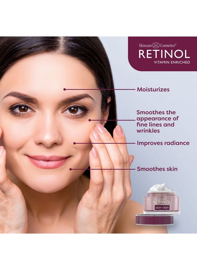 RETINOL - Retinol Night Cream The Original Antiaging Retinol For Younger Looking Skin Luxurious Restorative Moisturizer Works While You Sleep To Reduce Fine Lines And Other Signs Of Aging - Image 1