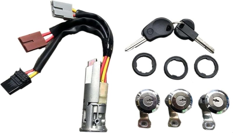 DEMULAX Car Ignition Barrel Switch and Door Lock Set - Image 1