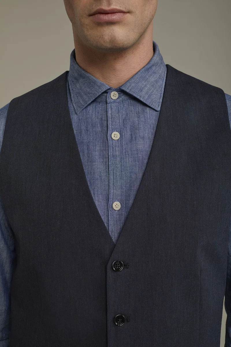 Doppelganger  Men's classic vest - DK Blue for Men | Best Price UAE