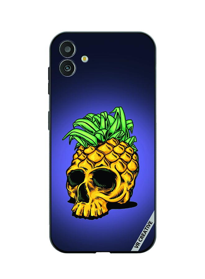 VR CREATIVE Protective Case Cover For Samsung Galaxy M13 5G Pineapple Skull Design Multicolour - Image 1