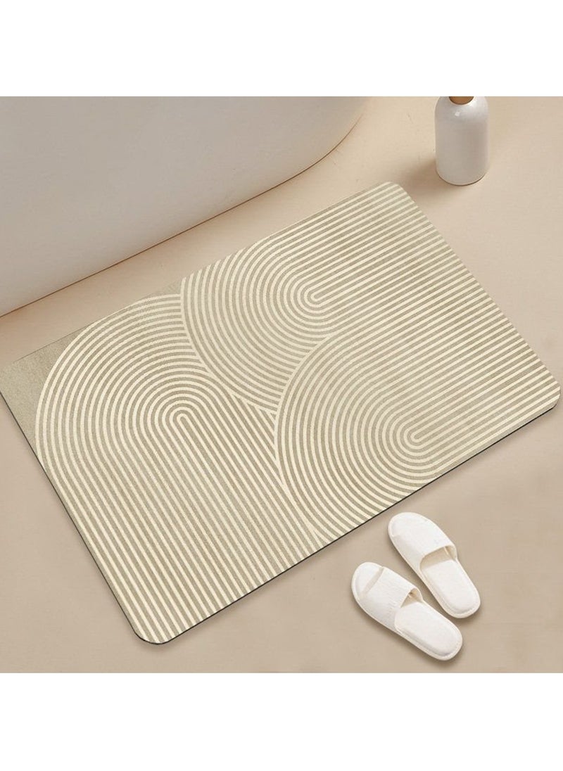TYCOM Diatom Bath Mat Super Absorbent Bathtub Mat with Non Slip Anti Slip Bathroom Floor Mats and Quick Dry Bath Rug Thickened Soft Easier Clean Carpet 50 By 80 CM. 05. 