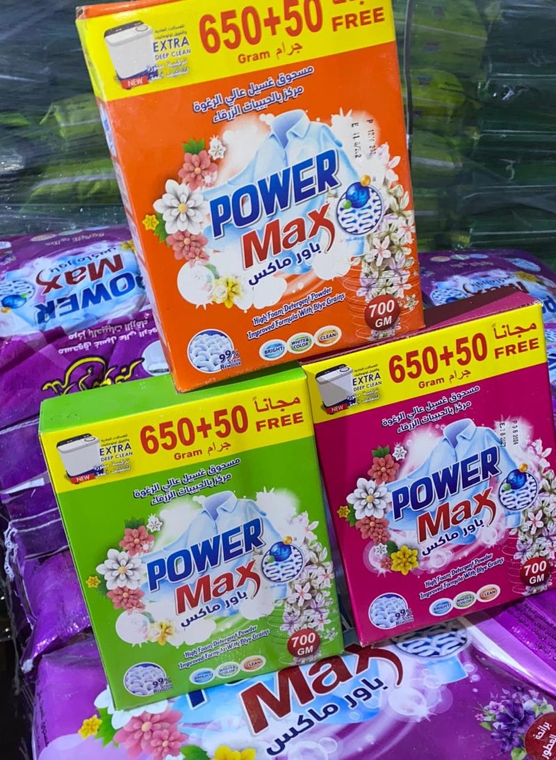 Generic Power Max High Foam Washing Machine Detergent 650+50 free 