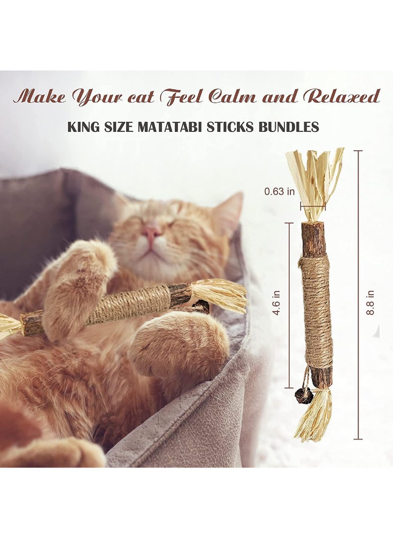 روك بو 3 قطعة لعبة القط مضغ ، مضغ القط العدوانية عصا ، لعبة سيلفرفين مضغ عصا ، لعبة كبيرة الحجم القط مضغ - Image 3