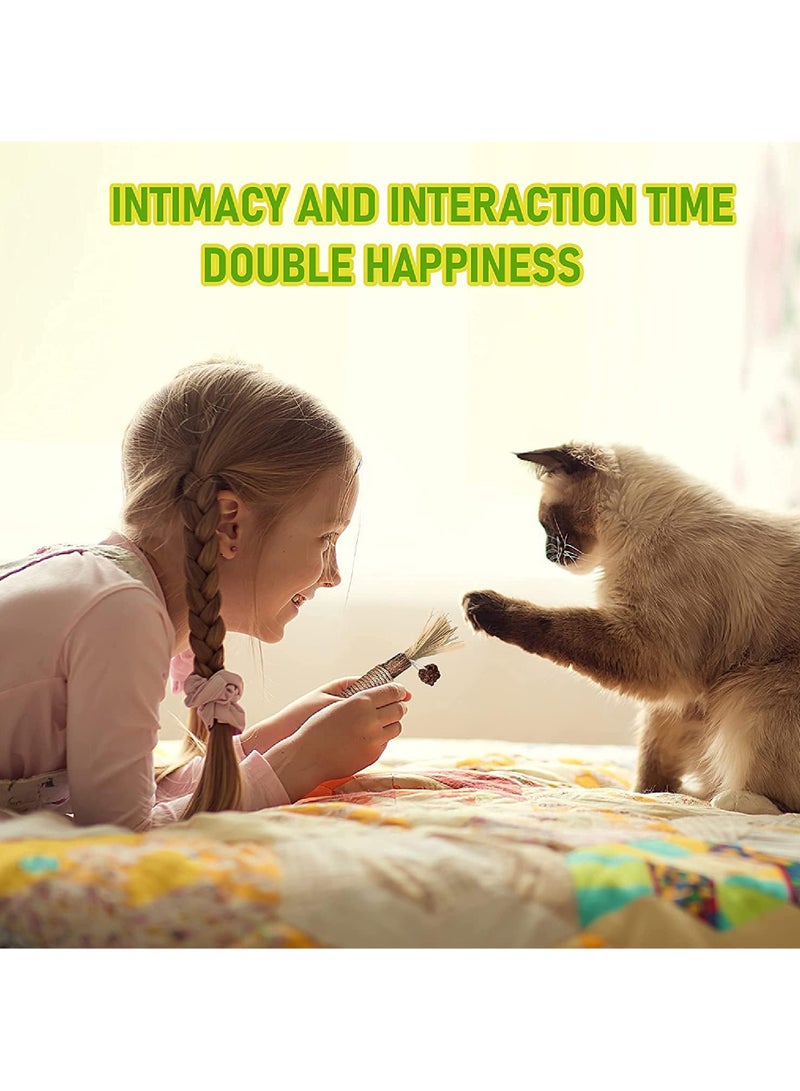 روك بو 3 قطعة لعبة القط مضغ ، مضغ القط العدوانية عصا ، لعبة سيلفرفين مضغ عصا ، لعبة كبيرة الحجم القط مضغ - Image 5