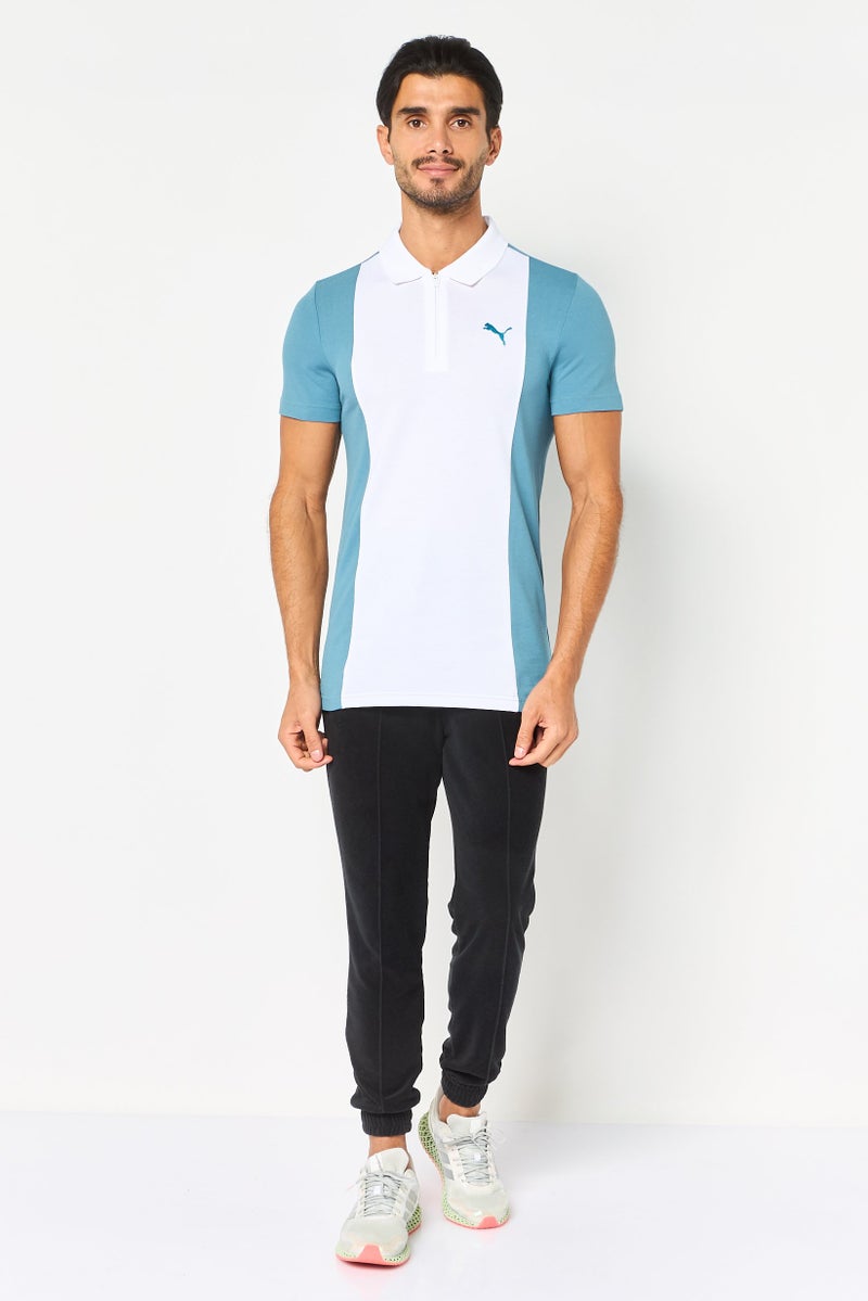 PUMA Men Slim Fit Short Sleeve Outdoor Polo Shirt, Multicolor - Image 3