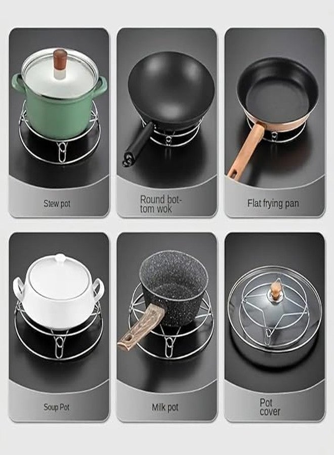 ZQQWI Stainless Steel Kitchen Cooking Pot Steaming Round Cooking Pot Steaming Tray, Kitchen Cookware Tool (pack of 1) - Image 3
