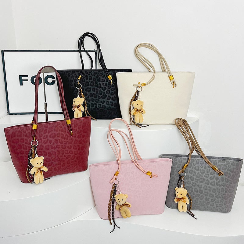Women's Vintage Bucket Tote Bag, PU Leather, 2025 Autumn Winter - Image 2