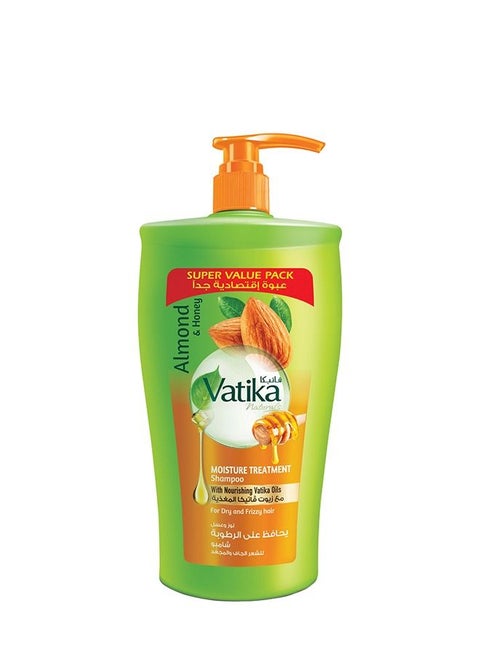 Vatika Naturals Moisture Treatment Shampoo - Enriched with Almond and Honey - For Dry and Frizzy hair - 1000ml