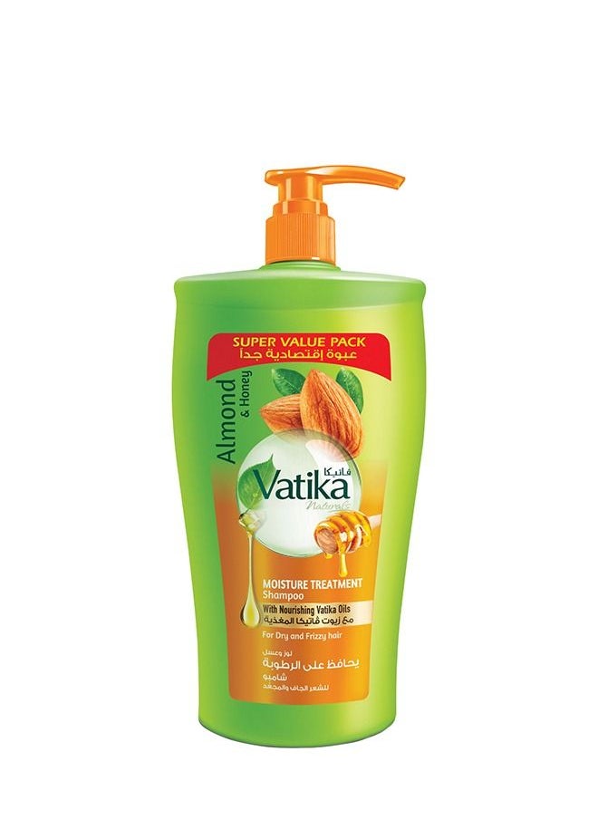 Vatika Naturals - Vatika Naturals Moisture Treatment Shampoo - Enriched with Almond and Honey - For Dry and Frizzy hair - 1000ml - Image 1
